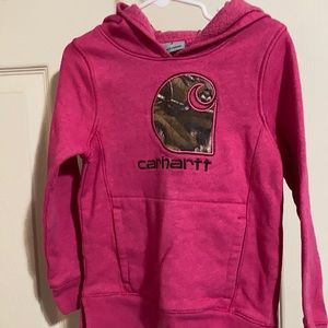 Pink carhartt kids sweatshirt